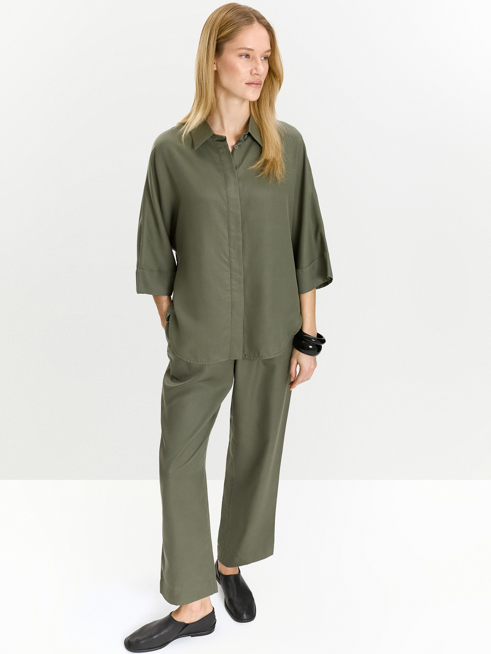 Рубашка из 100% тенсела